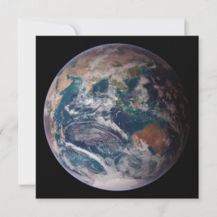 Blue Marble Earth (Eastern Hemisphere) Card