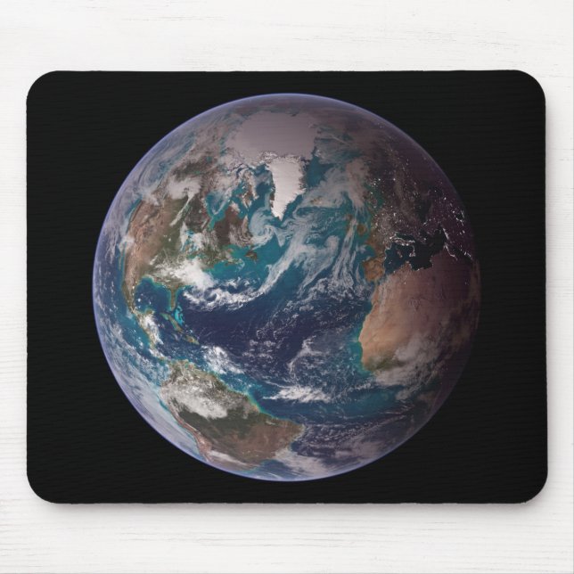 Blue Marble Earth (Western Hemisphere) Mouse Pad (Front)