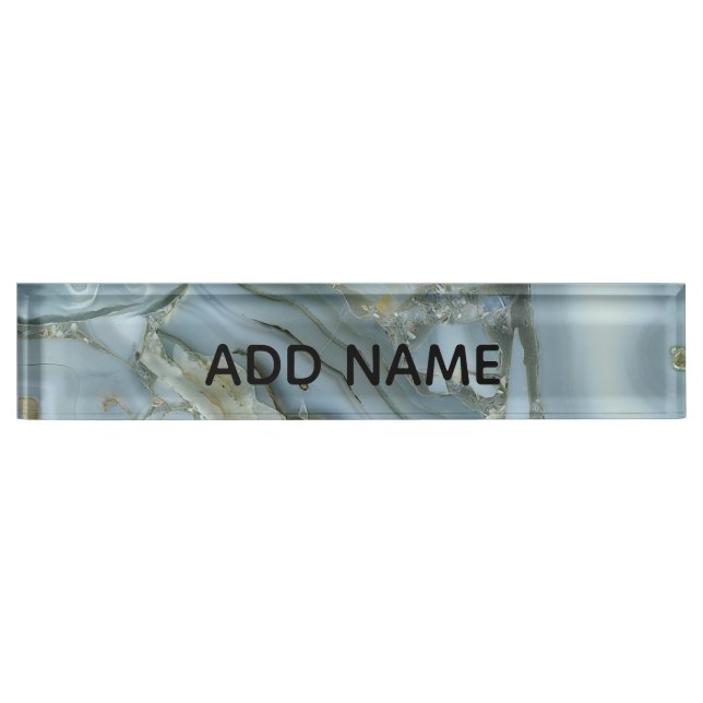 Blue Marble effect. Nameplate (Front)