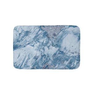 Blue Marble & Glitter  Bath Mat