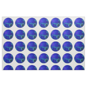 Blue Marble Lawn Bowls, Fabric