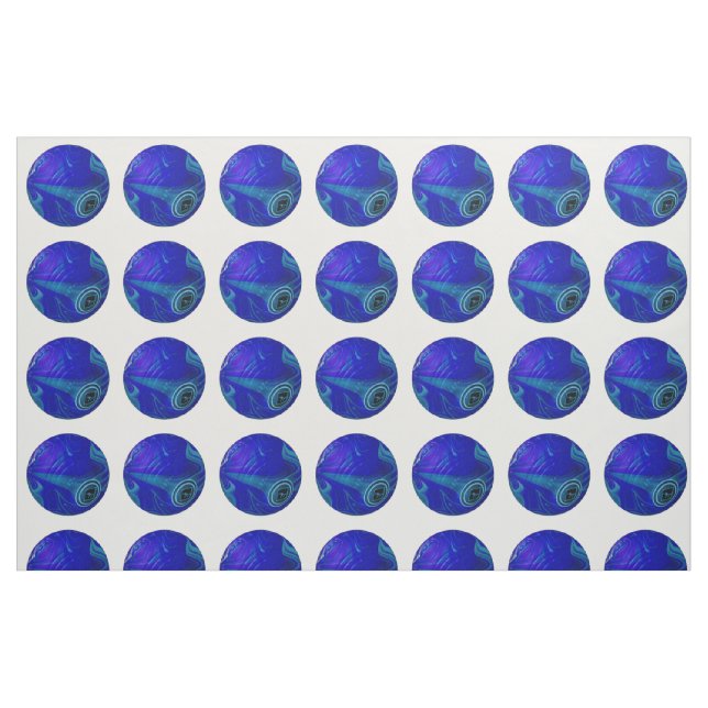 Blue Marble Lawn Bowls, Fabric (Fat Quarter)