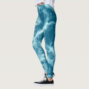 Blue Marble Leggings
