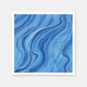 Blue Marble Paper Napkins 