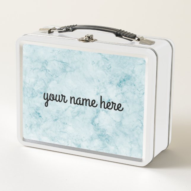Blue Marble Personalized Lunch Box (Front)