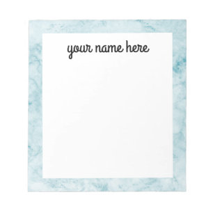Blue Marble Personalized Notepad