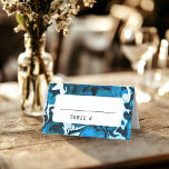 Blue Marble Star of David Custom Bar Bat Mitzvah Place Card<br><div class="desc">Perfect placecard for a bat mitzvah, bar mitzvah or other Jewish celebration! Hand made abstract art for you on the front and back side! FULLY CUSTOMIZABLE! Click on “Personalize” above to edit the text. Click "edit using design tool" to adjust the fonts, colours and placements and to delete parts of...</div>