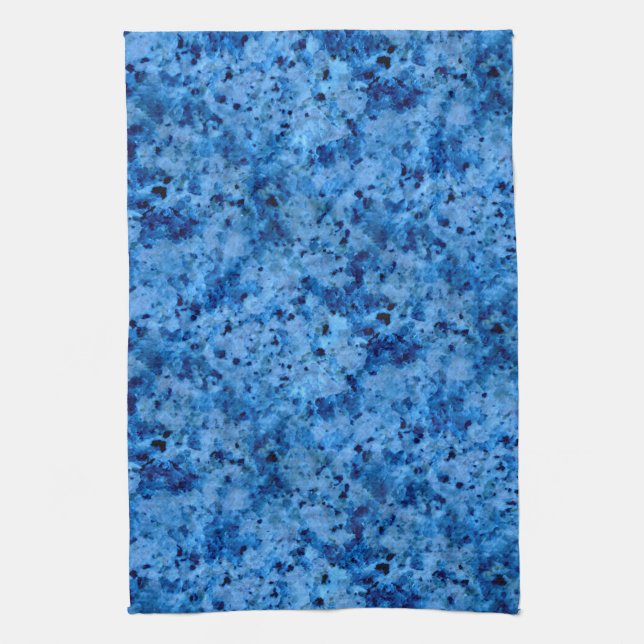 Blue Marble Stone Patterned Decorative Kitchen Kitchen Towel (Vertical)