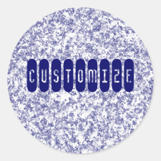 Blue Marble - Template Classic Round Sticker