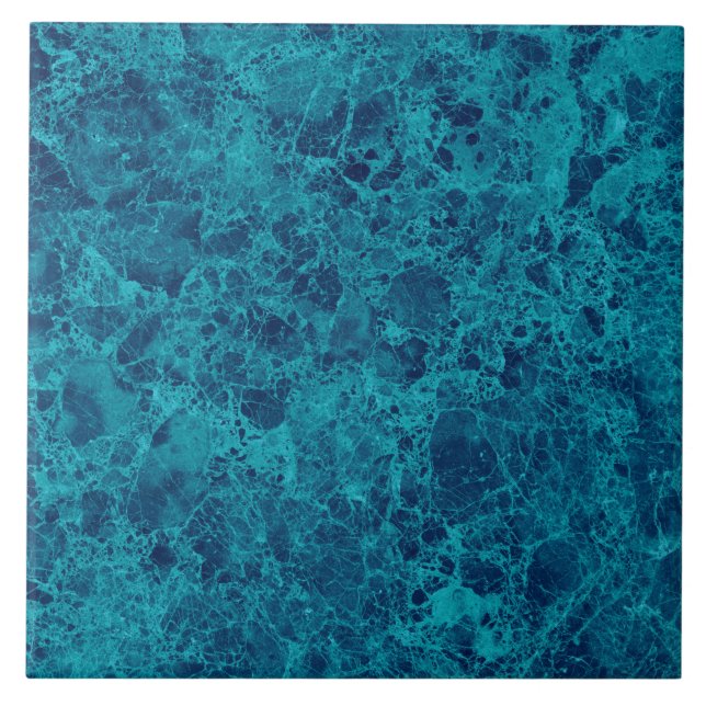 Blue Marble Terrazzo Structure  Tile (Front)