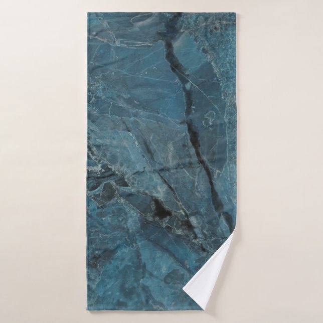 blue marble texture background, Italian marbel wit (Serviette de bain)