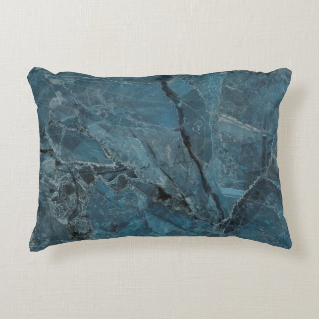 blue marble texture background, Italian marbel wit Accent Pillow (Front)