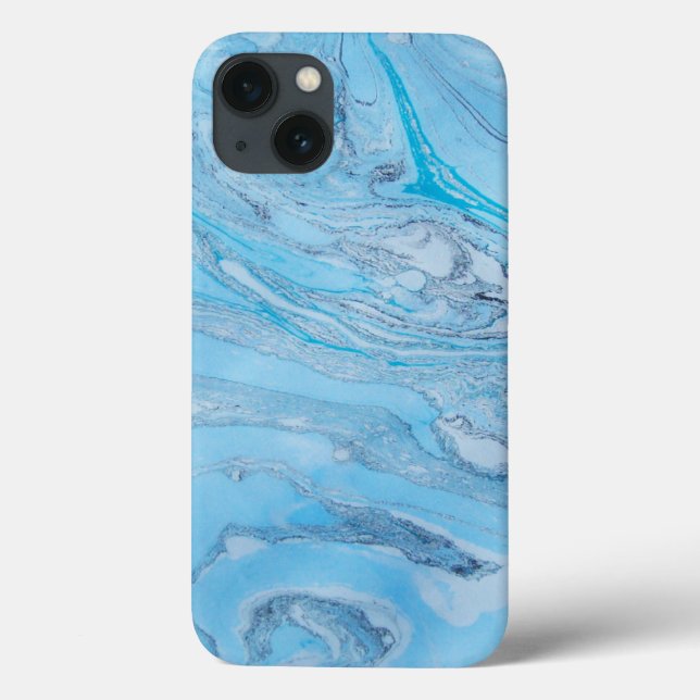 Blue Marbled Ipad Air Case (Back)
