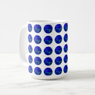Blue Marbled Lawn Bowls, Coffee Mug