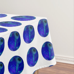 Blue Marbled Lawn Bowls, Tablecloth