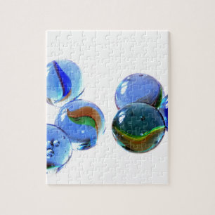 Blue Marbles Jigsaw Puzzle