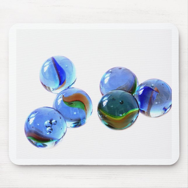 Blue Marbles Mouse Pad (Front)