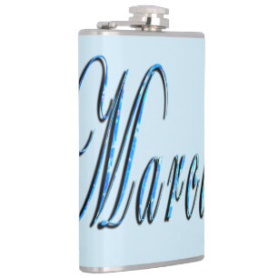 Blue Marcus Name,  Hip Flask