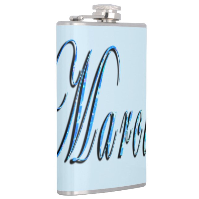 Blue Marcus Name,  Hip Flask (Right)