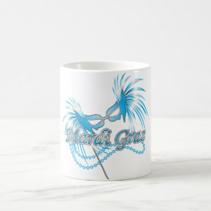 Blue Mardi Gras Mask Coffee Mug