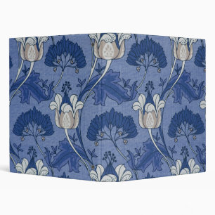 Blue Marigold Fine Floral Vintage Wallpaper Binder