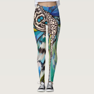 Blue Mariposa Leggings