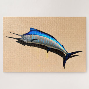 Blue Marlin Background Jigsaw Puzzle