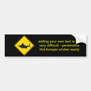 Blue Marlin Crossing! Bumper Sticker