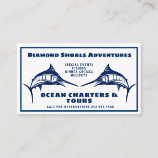 Blue Marlin Design Ocean Charter Business Card