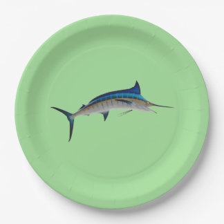 Blue Marlin Fish Paper Plate