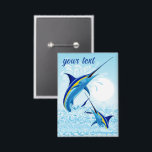 Blue Marlin Jumping out of Ocean<br><div class="desc">Realistic illustration of a beautiful Marlin Fish Ocean Animal jumping out of ocean. Vector Art copyright BluedarkArt TheChameleonArt.</div>