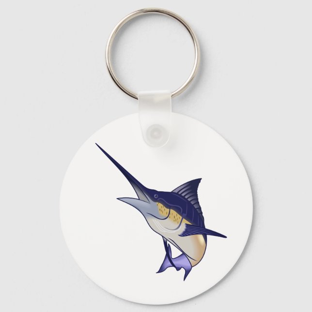 Blue Marlin Keychain (Front)