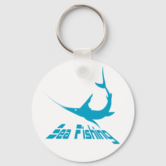 Blue marlin keychain (Front)