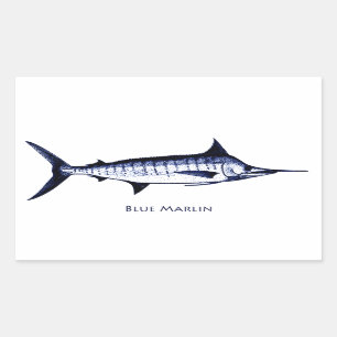 Blue Marlin Logo Sticker