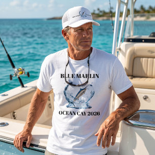  Blue Marlin Nautical Fisherman Outdoor   Custom T-Shirt