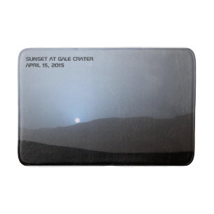 Blue Martian Sunset Bath Mat