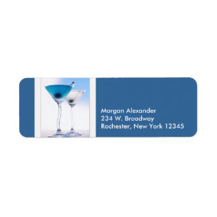 Blue Martini Address Labels