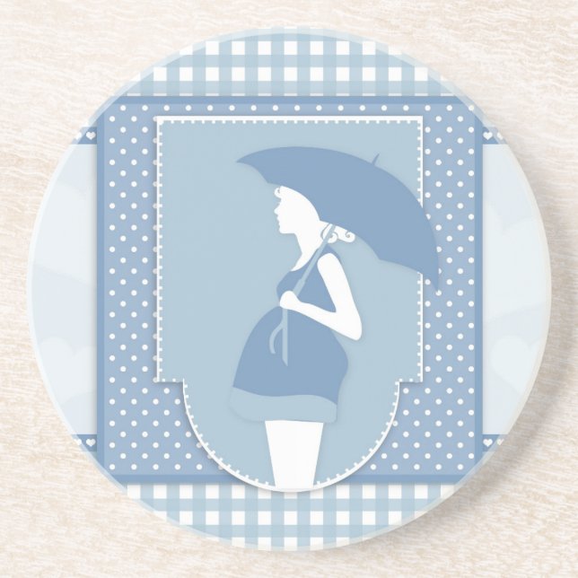 blue maternity coaster (Front)