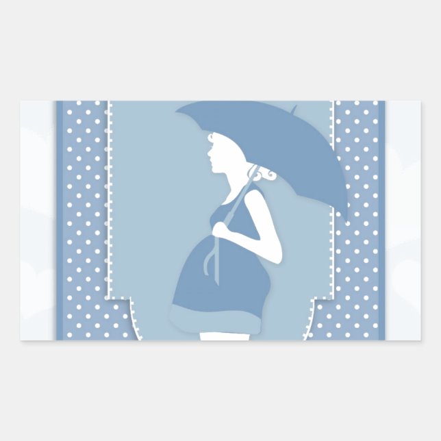 blue maternity sticker (Front)