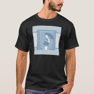 blue maternity T-Shirt