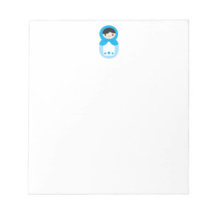 Blue Matryoshka Doll Notepad