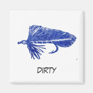 "Blue Matuka" Dish Washer Status Magnet