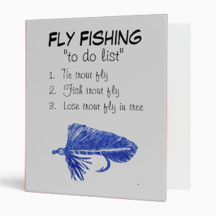 "Blue Matuka-To Do List" Fly Fishing Journal Binder