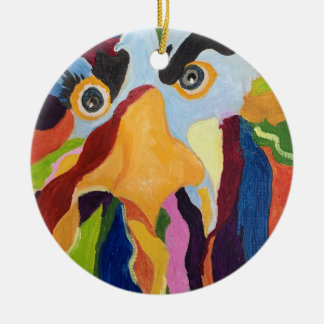 Blue Maurice,Angry Rooster Ornament 