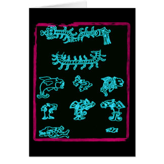 Blue Mayan Animals
