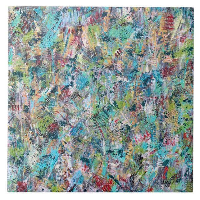 Blue Meadow 6 x 6 Ceramic Tile (Front)