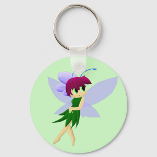 Blue Meadow Fairy Keychain