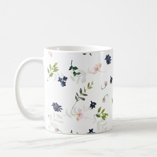 Blue Meadow Flower Mug (Left)