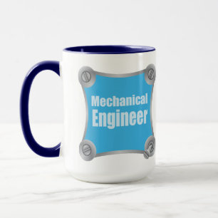 Blue Mechanical Engineer Mug