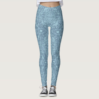 Blue Medallion Leggings